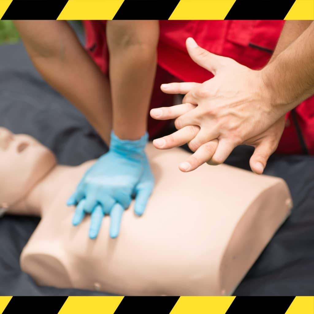 image presents CPR course